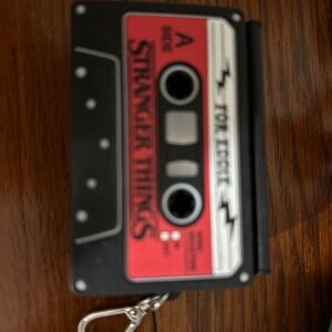 Bath & Body Works Red and Black Cassette Keychain